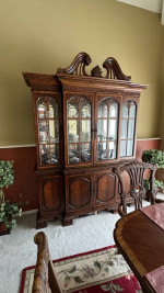 Furniture: Buffet/Dining Table with 8 Chairs Set Collection