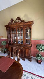 Furniture: Buffet/Dining Table with 8 Chairs Set Collection