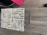 Striped End Table