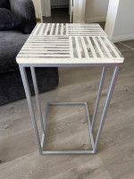Striped End Table