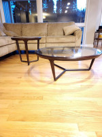 Round coffee table and side table