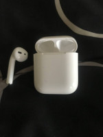 USED Airpods 1st generation Earbuds with Charging Case/cord - (LEFT EA