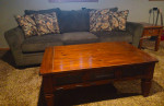 SOFA, COFFEE TABLE, END TABLE