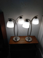 Pair of 3-Way Table Lamps