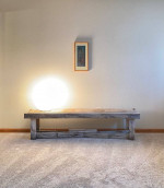 Weathered Rustic Wood Bench / Coffee Table