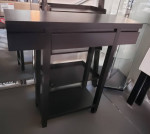Espresso drawer hallway table