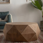 Modern solid wood coffee table