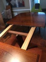 Mid Century Expandable Danish Rosewood Dining Table