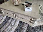Coffee Table with drawers on wheels