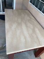 Dinette Dining Table - Solid Marble Top & 4 chairs Pottery Barn SEE PICS