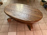 3’ Oval Oak Coffee Table