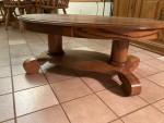 3’ Oval Oak Coffee Table