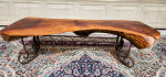 Live edge reclaimed wood bench/coffee table handcrafted OBO