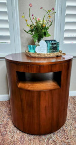 MCM drum table or barrel table