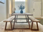 6FT x 3FT Solid Wood Modern Dining Table