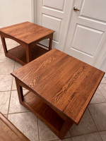 Solid Wood Night Stands Table  / Side Table / Top Is 28x28 And 21” Tal