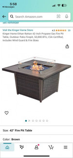 Fire pit table