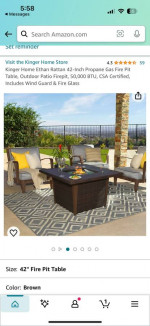 Fire pit table