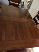 counter height table and 6 chairs