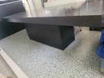 9ft long black table