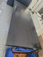 9ft long black table