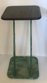 Curtis Jere Marble Top Sculptured Side Table