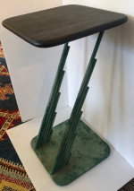 Curtis Jere Marble Top Sculptured Side Table
