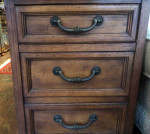 Mid Century Hammary 1960 / 1970 Wood End Table with 2 Drawers