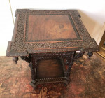 Beautiful Carved Burmese Occasional Table Table -21x21x24”