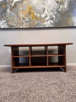 47 Inch Entry Table Storage Shelving Unit Shoe Storage Coffee Table