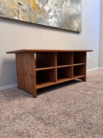 47 Inch Entry Table Storage Shelving Unit Shoe Storage Coffee Table
