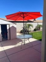 Patio Table and Umbrella