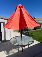 Patio Table and Umbrella