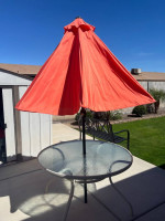 Patio Table and Umbrella
