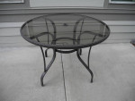 Round Outdoor Patio Dining Table