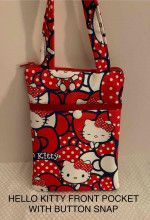 HELLO KITTY CROSSOVER SHOULDER HANDMADE TOTE BAG
