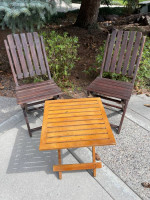 Folding Table and 3 Chairs