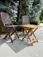 Folding Table and 3 Chairs