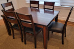 Dining Table w/leaf + 6 chairs