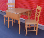 Drop Leak Dining Kitchen Table & 2 Chairs
