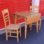 Drop Leak Dining Kitchen Table & 2 Chairs