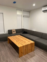 Modern Solid Cedar Hand Made Waterfall Coffee Table