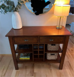 Nice solid wood entry table