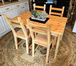 IKEA Ingo Pine Table - IKEA Ivar Pine Chairs - IKEA Justina Chair Cushions
🌿