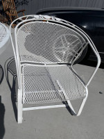 High quality wrought iron patio set. Dining table and chairs