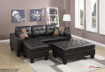 Sofa Chaise Sectional Leather Couch Coffee Table TV Stand Bed Mattress