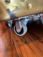 Brass Rolling End Table(Restoration Hardware Look)