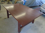 Large farm style table/6 chairs  OBO