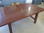Large farm style table/6 chairs  OBO