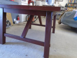 Large farm style table/6 chairs  OBO